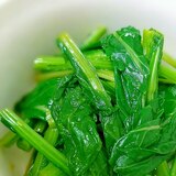 捨てないで～☆納豆のタレと練りカラシで青菜の和え物